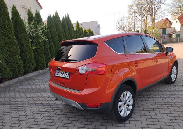 Ford Kuga cena 32700 przebieg: 198606, rok produkcji 2011 z Borne Sulinowo małe 326